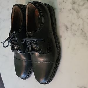 Men's Black Leather Dockers Dress Shoes 10.5 M